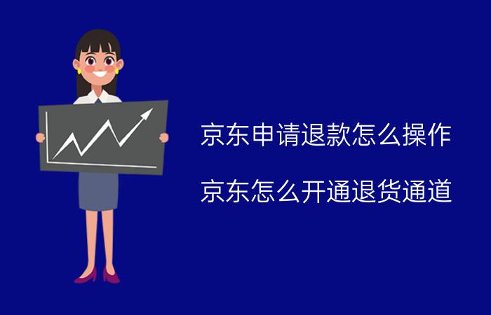 京东申请退款怎么操作 京东怎么开通退货通道？